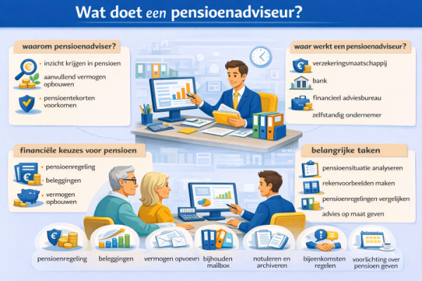 Alles over het beroep pensioenadviseur Wat doet een pensioenadviseur